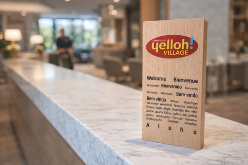 [YV2004] Présentoir Totem Yelloh Village 250X110X30MM