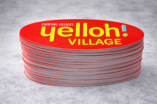 [YV2017] ✏️ Sticker ovale personnalisé, 15x6,7 cm (lot de 300pcs)